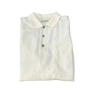 Tommy Bahama Silk Collard Shirt in Yellow size XLarge